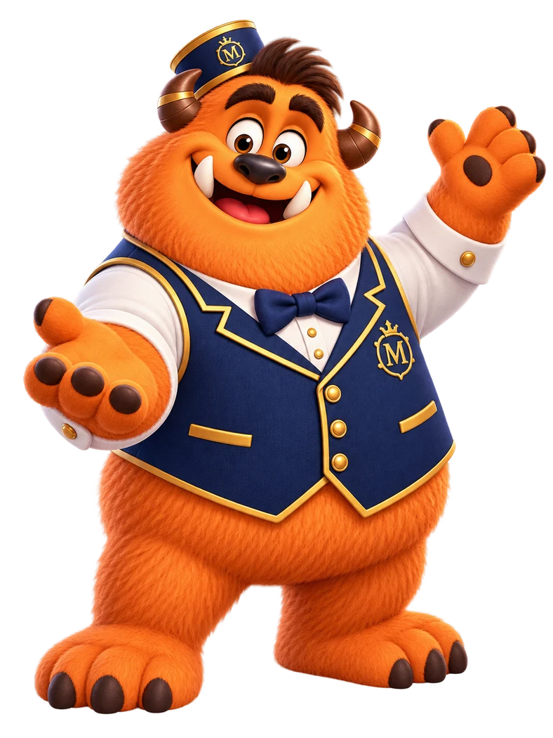 Bruno, the orange warm-hearted concierge