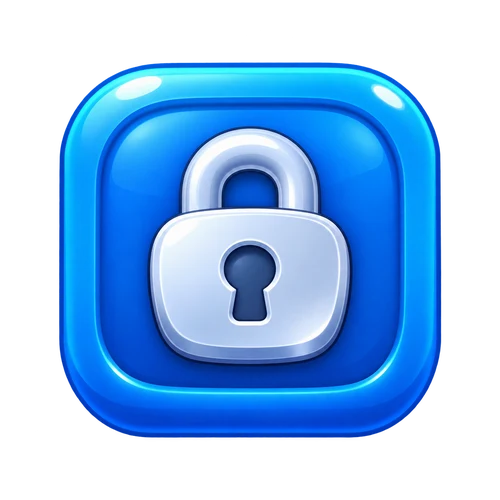 Blue locked-room game tile
